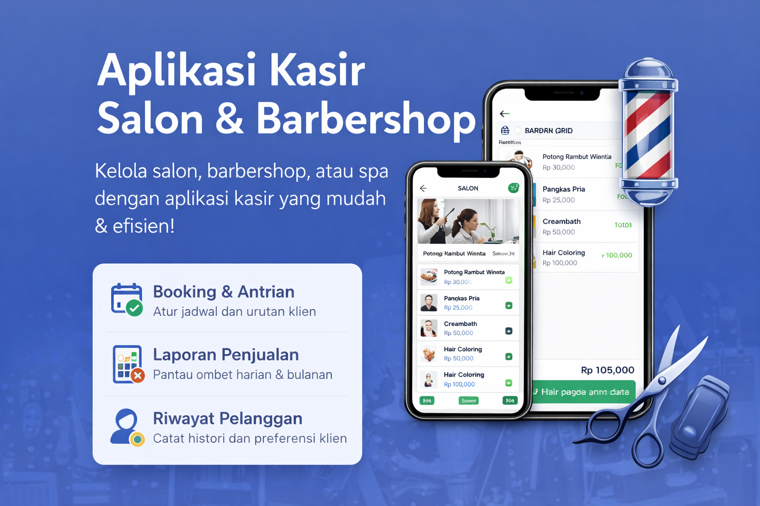 POS Kasir Salon/Barbershop